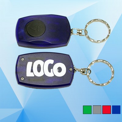 Rectangular LED Flashlight Key Chain