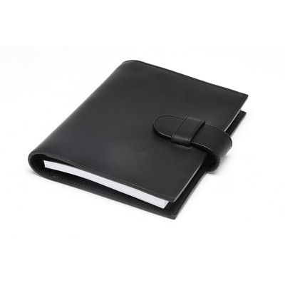 Medium Size Padfolio Vachetta - Onyx Black - Borlino