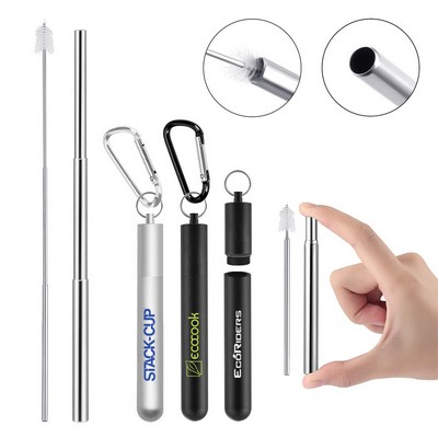 Travel Straw with Metal Case