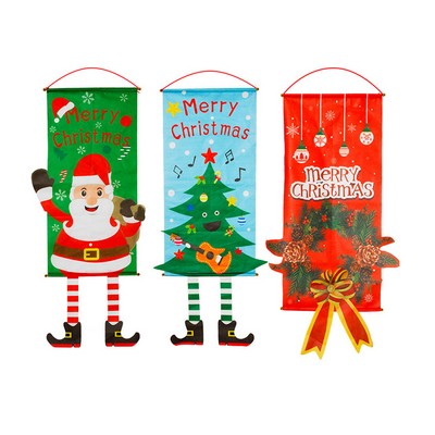 Christmas Hanging Flag Wall Decoration