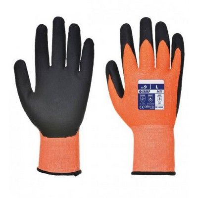 Amber Cut-Resistant Nitrile Foam Coated Gloves, Cut Level 2