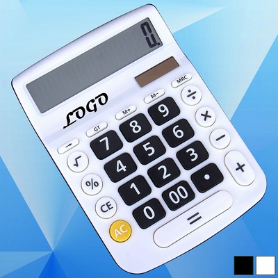 Dual-Power 12-Digit Desk Calculator