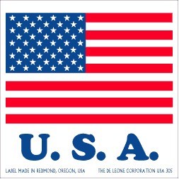 U.S.A. Labels - 4" x 4"