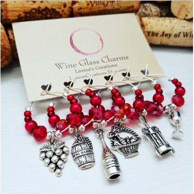 Metal Wine Charms