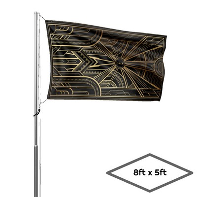 Single-Sided Dye Sublimation 1-Layer Flag (8' X 5')