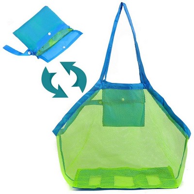 Foldable Mesh Beach Toy Bag