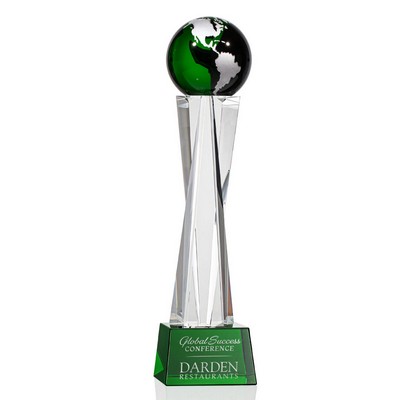 Havant Globe Award - Green/Silver 13"