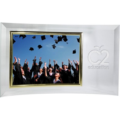 Curved Horizontal Photo Frame (6"x4" Photo)