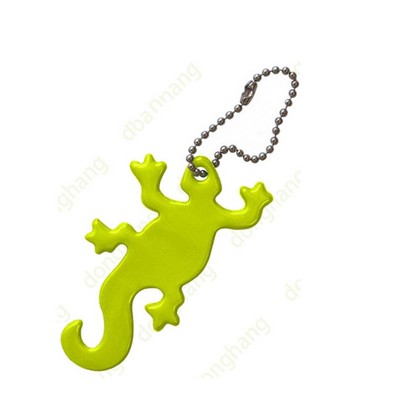 Gecko Shape Reflective Keytag