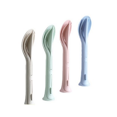 Wheat Straw 3 in 1 Knife Spoon Fork Set