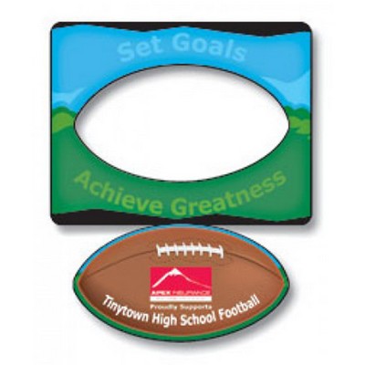 Magnet - Picture Frame Football Punch (3.5x4.5) - 30 Mil - Outdoor Safe