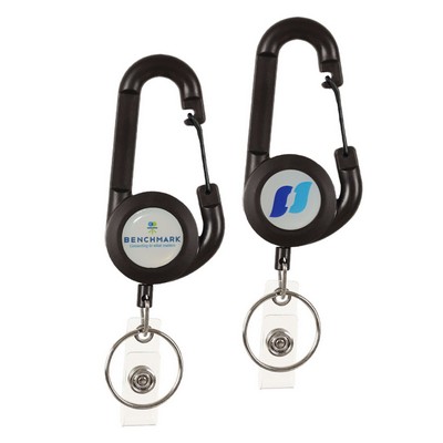 Outdoor Concave Badge Reel w/ Carabiner