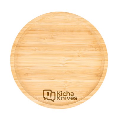 Round Bamboo Serving Tray