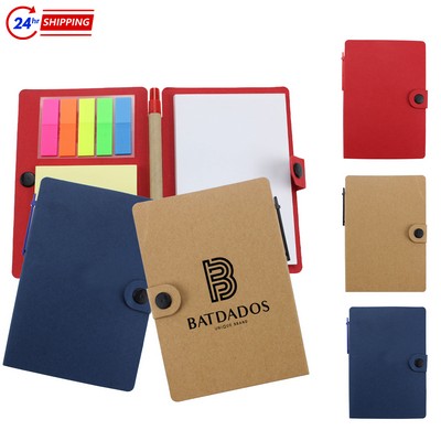 Eco-friendly Button Pen Notebook