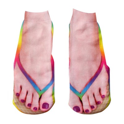 Spoof Socks Simulated Clip Slippers