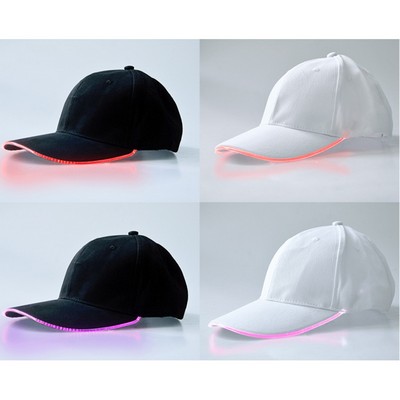 LED Hat Lighted Glow Party Baseball Cap Rave hat for Festival Club Stage