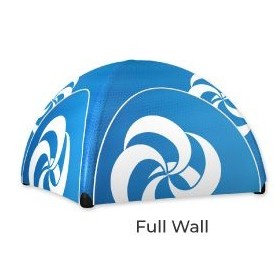 Inflatable tent 13 ft wall 1-sided printing with door