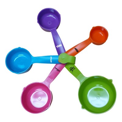 Colorful Measuring Cup 5pcs Set Multiple Large Imprint Locations