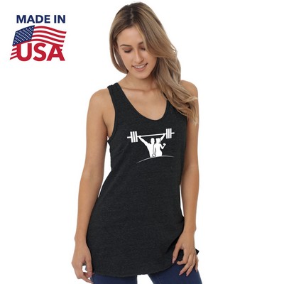 100% USA Made Women's Triblend Racerback Tank