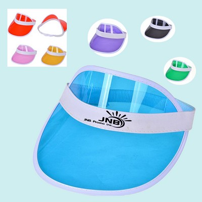 Clear Colored Plastic Sun Visor