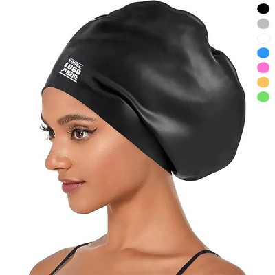 Large Silicone Swimming Cap For Long Hair