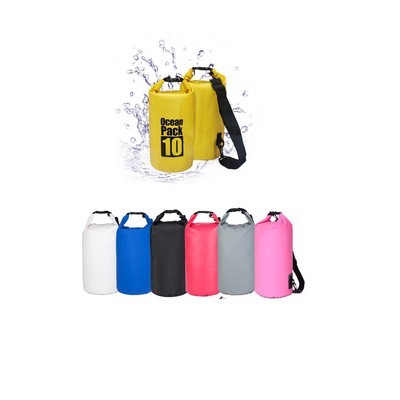 10L Waterproof Floating Dry Bag With Shoulder Straps