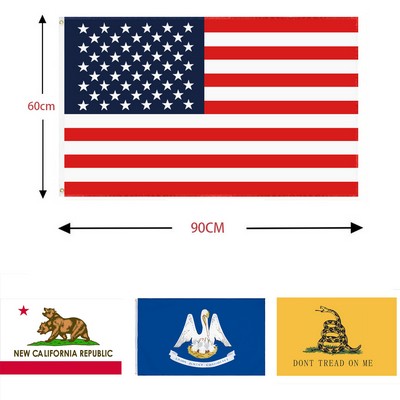 3' x 5' Promotional Polyester Single Reverse Flag