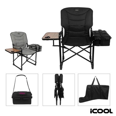 iCOOL Twin Peaks Deluxe Camping Chair With 18-Can Cooler