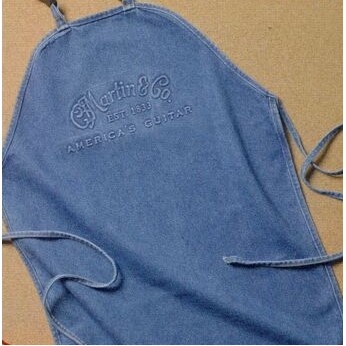 Embossed Extra Long Denim Apron