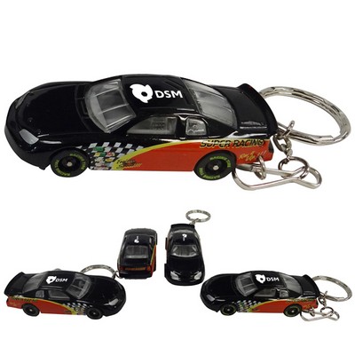 3"x1 1/4"x3/4" 1:64 Nascar® Diecast Keychain With Side Racing Graphics (u)