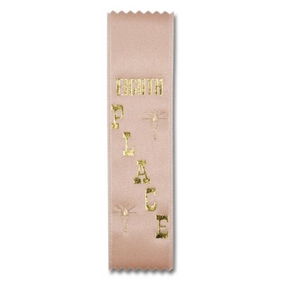 2"x8" 8th Place Stock Lapel Award Ribbon