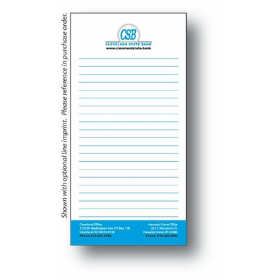 3.5" x 7" 100-Sheet Notepad