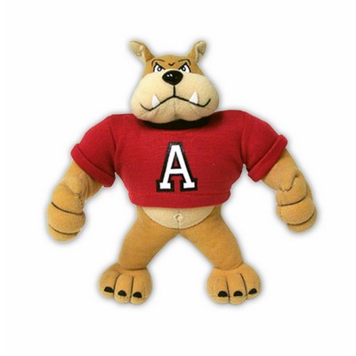 Custom Plush Bulldog Mascot for School w/ Imprinted Shirt