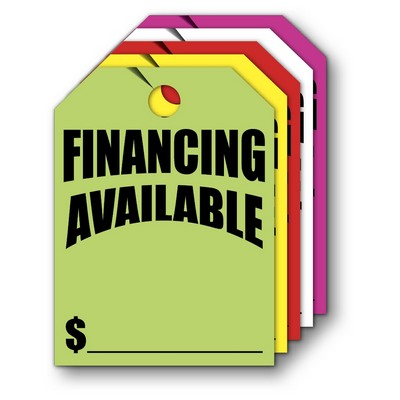 Fluorescent Mirror Hang Tag - Financing Available