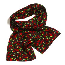 Small Pepper Ladies Silk Scarf - 8"x45"