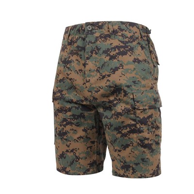 Woodland Digital Camo Twill Battle Uniform Combat Shorts (2XL)