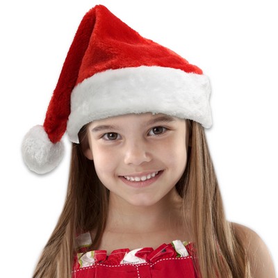 Children's Plush Santa Hat