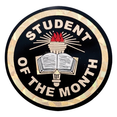 2" Student of the Month Mylar Medallion Insert Disc