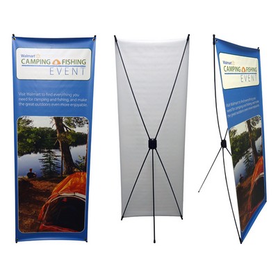 X Banner Single Sided Banner Stand