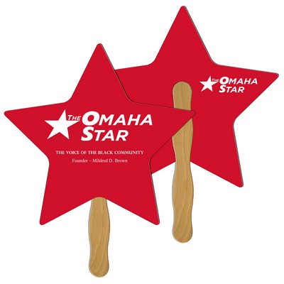 Star Hand Fan Full Color (2 Sides)