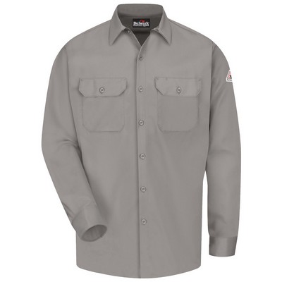 Bulwark® Men's Flame Resistant 7 Oz. Work Shirt w/ Full Side Seam Gusset