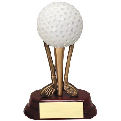 Golf Ball on Clubs - 6 3/4"