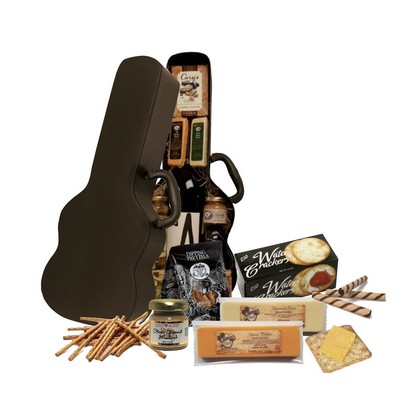 Guitar Box with Cheese, Crackers & More