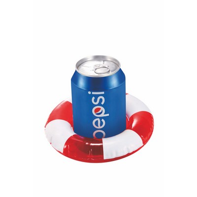 Inflatable Inflatable Life Preserver Shaped Drink Holder