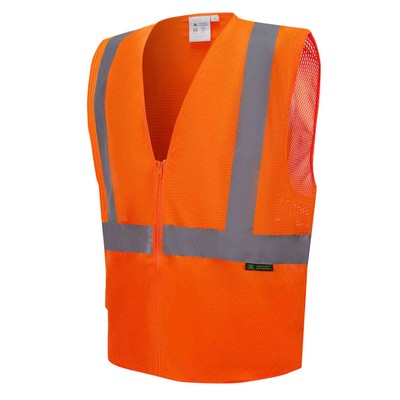 3C Products Safety Neon Orange Vest ANSI Class 2