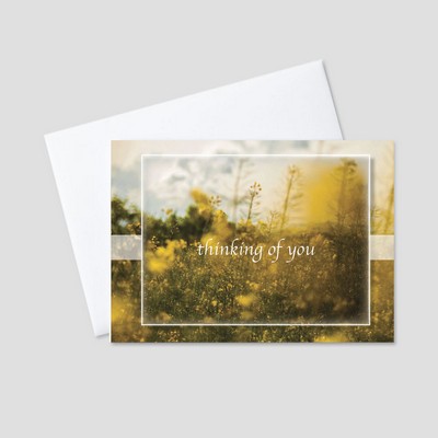 Field of Thoughts Sympathy Greeting Card