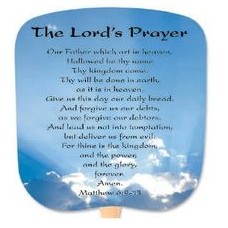 The Lord's Prayer Stock Religious & Inspirational Fan