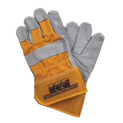 Split Leather Safety Gloves-Yellow