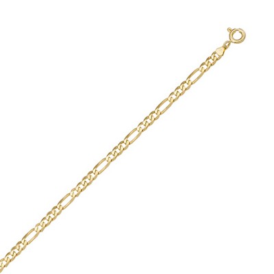 14K gold 18" necklace - Figaro