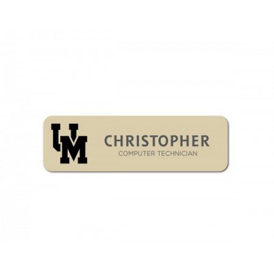 Metal Magnet Badge (2-1/2"x3/4")